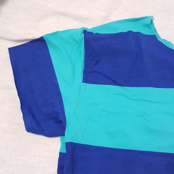 2/$20 Zumba Modified Cut Instructor Stripe Colourblock Shirt with Pocket - Picture 9 of 15